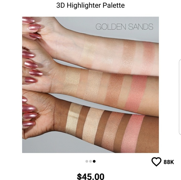 SOLD! Huda Beauty 3D highlighter palette - Picture 6 of 7